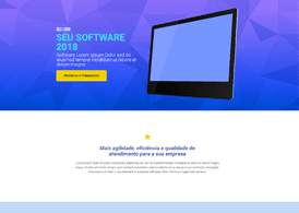 Título e botão para formulário pop-up a esquerda e tablet a direita e abaixo o conteúdo do site.