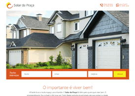 Uma banner com uma casa e um formulário abaixo.
