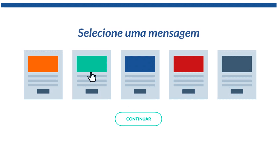 Seleção de mesagem